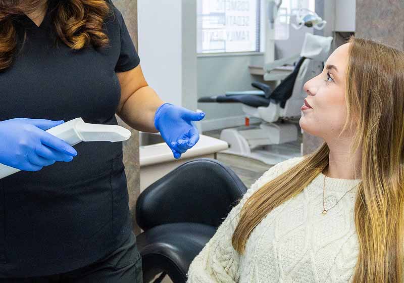 patient visiting Maple Ridge Smiles Dental
