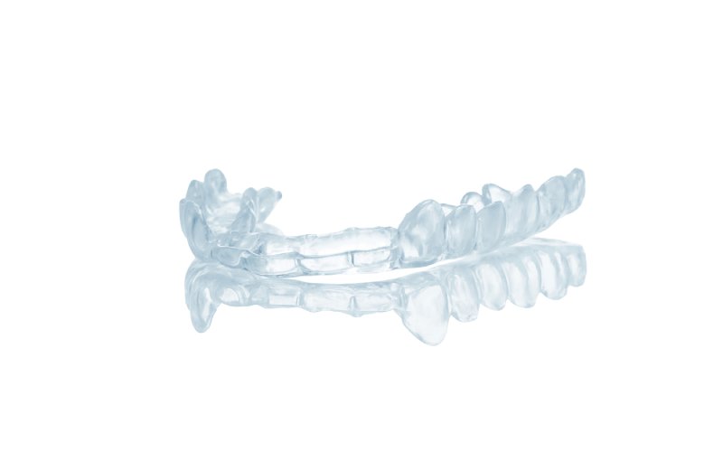 night dental mouth guard isolated on white